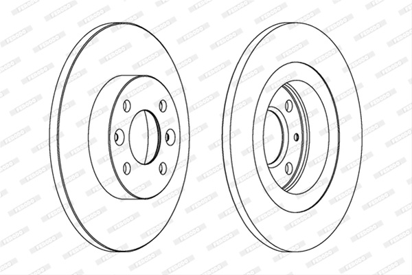 Set Discuri Frana Livrabil Numai Set Ferodo Renault DDF1502