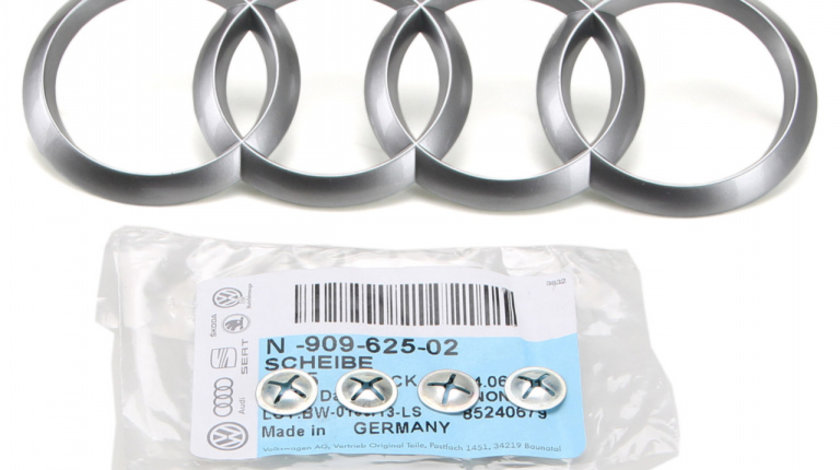 Set Emblema Capac Motor + 4 Buc Clips Emblema Oe Audi A5 F53 2016→ 4H0103940A + 4 X N90962502