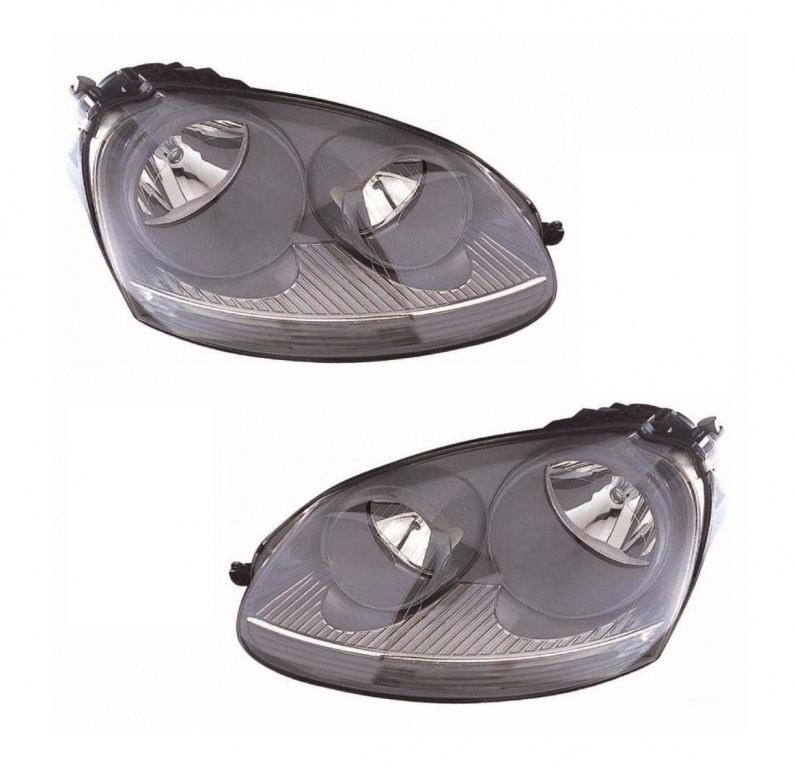 Set Faruri Dreapta + Stanga Am Volkswagen Golf 5 2003-2009 Gri 1K6941006M + 1K6941005M