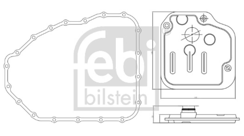 Set filtre hidraulice, cutie e vit.automata (173141 FEBI BILSTEIN) HYUNDAI,KIA