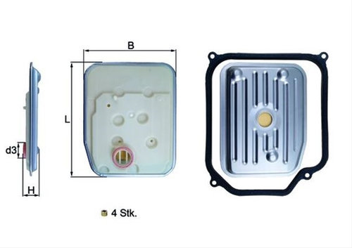 Set Filtru Ulei Hidraulic - Mahle Vag HX 147KIT1