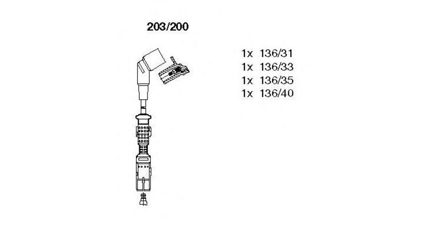 Set fise bujii BMW 5 Touring (E34) 1991-1997 #2 0579