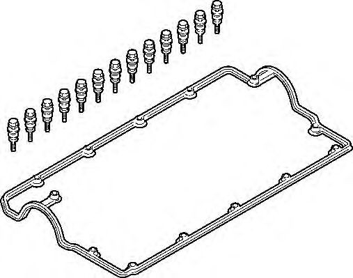 Set garnituri, Capac supape AUDI A3 (8P1) (2003 - 2012) ELRING 383.280 piesa NOUA