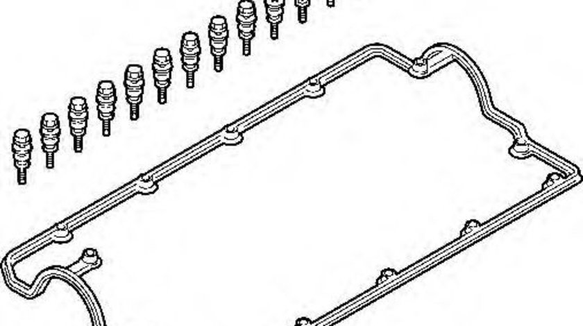 Set garnituri, Capac supape AUDI A3 (8P1) (2003 - 2012) ELRING 383.280 piesa NOUA