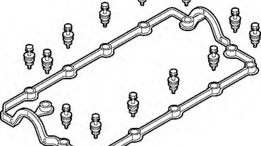 Set garnituri, Capac supape AUDI A6 Avant (4B5, C5) (1997 - 2005) ELRING 726.290 piesa NOUA