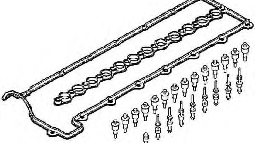 Set garnituri, Capac supape BMW Seria 5 (E39) (1995 - 2003) ELRING 157.680 piesa NOUA