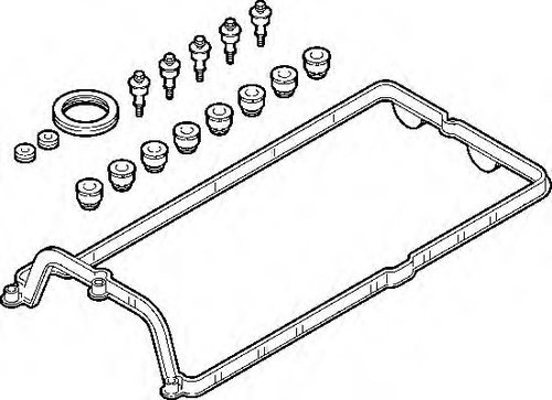 Set garnituri, Capac supape BMW Seria 5 (E60) (2003 - 2010) ELRING 725.330 piesa NOUA