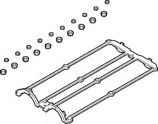 Set garnituri, Capac supape FORD FOCUS (DAW, DBW) (1998 - 2007) ELRING 569.460 piesa NOUA