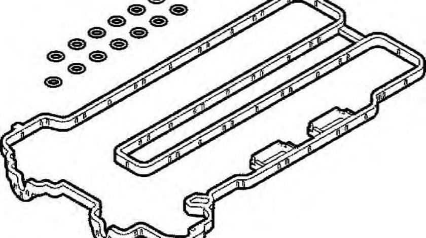 Set garnituri, Capac supape OPEL ASTRA G Limuzina (F69) (1998 - 2009) ELRING 392.490 piesa NOUA