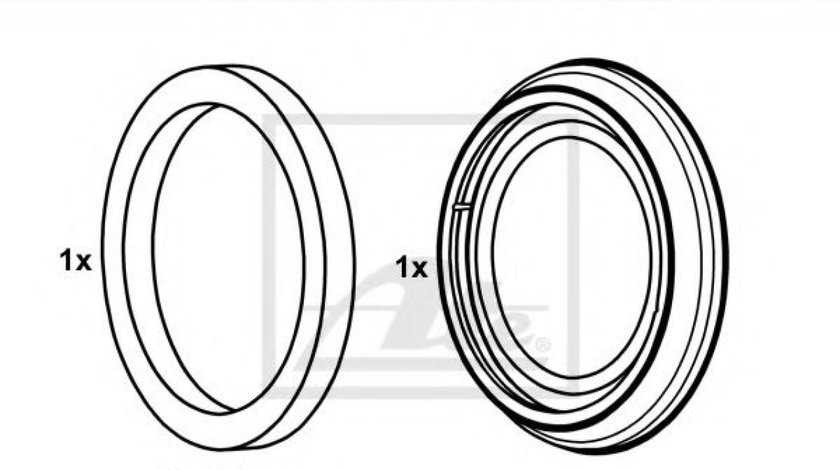 Set garnituri, Etrier frana AUDI A4 (8EC, B7) (2004 - 2008) ATE 11.0441-5704.2 piesa NOUA