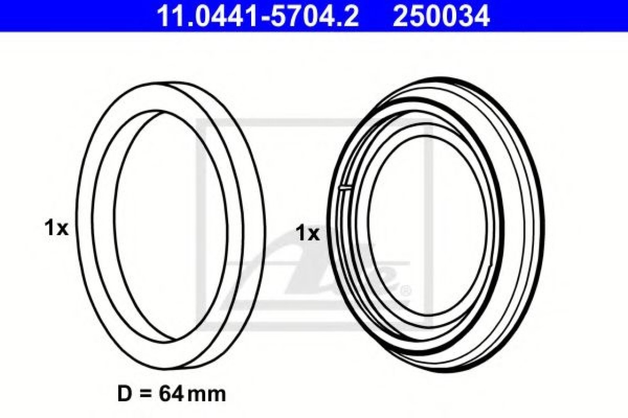 Set garnituri, Etrier frana OPEL ASTRA H Combi (L35) (2004 - 2016) ATE 11.0441-5704.2 piesa NOUA