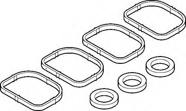 Set garnituri, galerie admisie BMW Seria 3 (E46) (1998 - 2005) ELRING 445.130 piesa NOUA