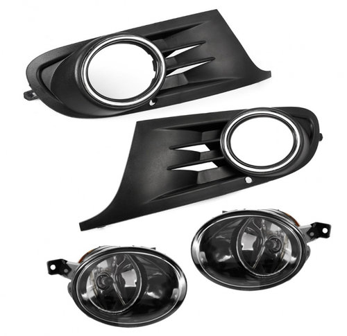 Set Grile Bara Fata + Proiectoare Ceata Dreapta + Stanga Am Volkswagen Golf 6 2008-2013 Hatchback 5K...