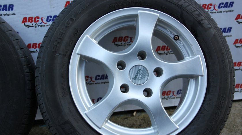 Set jante aliaj Brock cu anvelope Michelin ET 35 5X120 7JX16H2 BMW Seria 3 E46 model 2003