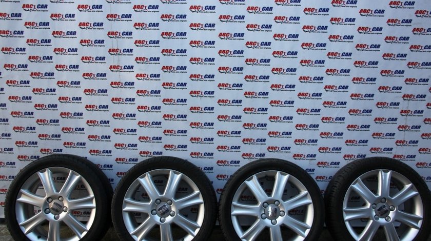 Set jante aliaj cu anvelope 225 / 45 / R17 5X112 ET 54 7.0JX17H2 R17 Seat Leon 1P cod: 1P0601025J model 2009