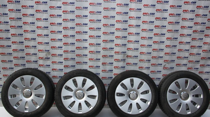 Set jante aliaj cu anvelope de iarna Goodride R16 Audi A4 B7 8E cod: 205 / 55 / R16 cod 8E0601025AE model 2007