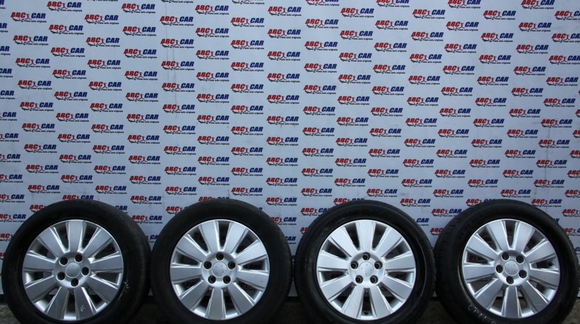 Set jante aliaj cu anvelope de vara Minerva 215 / 55 / R16 6.5JX16 ET41 5X112 Opel Vectra C model mdel 2006