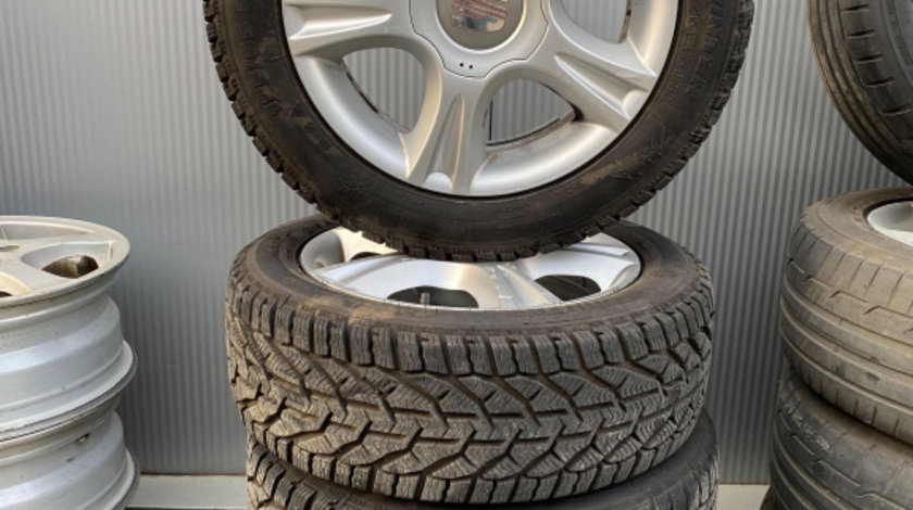 Set jante aliaj Seat Ibiza(cauciuc iarna) 195/55/R15