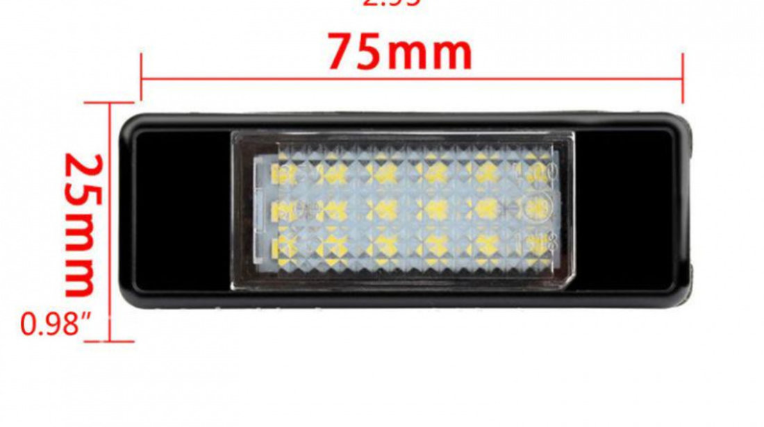 Set Lampi Numar Inmatriculare Led PC101-7603