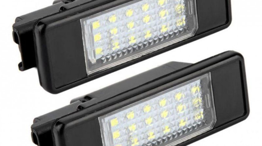 Set Lampi Numar Inmatriculare Led Peugeot 607 2000-2011 4 Usi Sedan PC101-7603