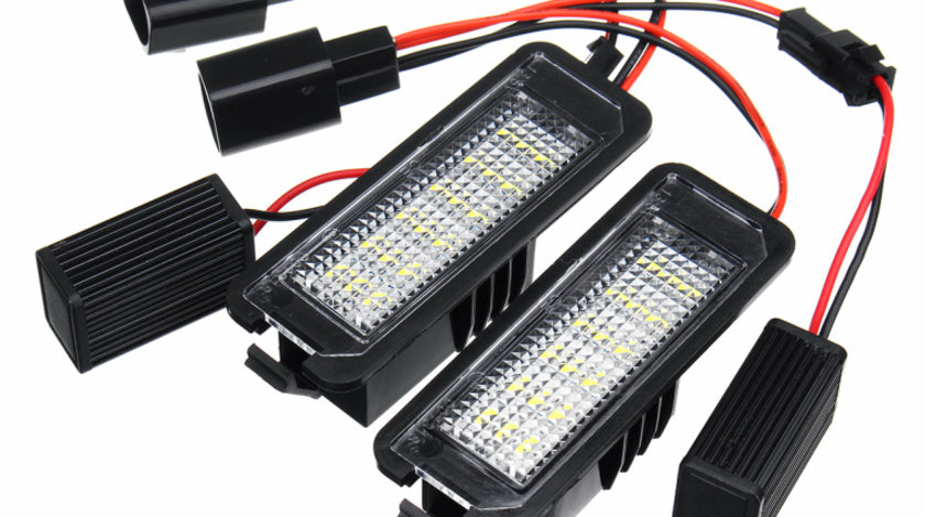 Set Lampi Numar Inmatriculare Led Porsche Carrera GT 2004-2006 W101-7402