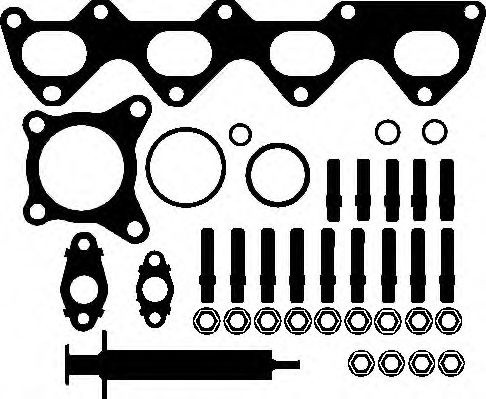 Set montaj, turbocompresor AUDI A1 Sportback (8XA, 8XF, 8XK) (2011 - 2016) ELRING 214.600 piesa NOUA