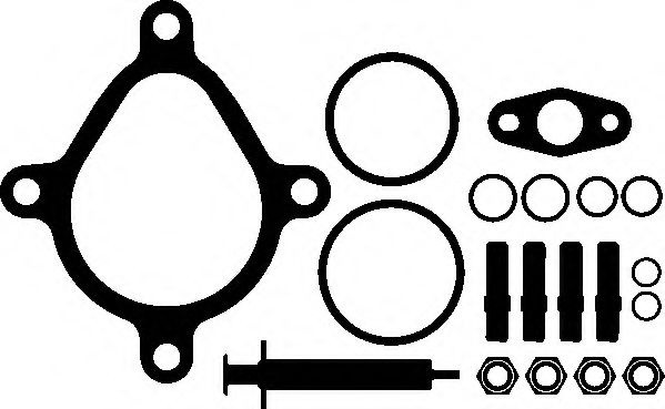 Set montaj, turbocompresor AUDI A6 Avant (4B5, C5) (1997 - 2005) ELRING 305.890 piesa NOUA