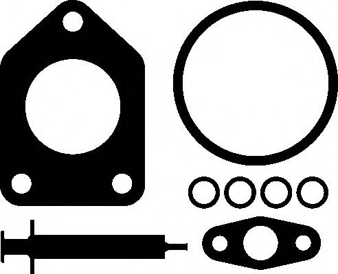 Set montaj, turbocompresor BMW Seria 3 Cabriolet (E93) (2006 - 2013) ELRING 456.100 piesa NOUA