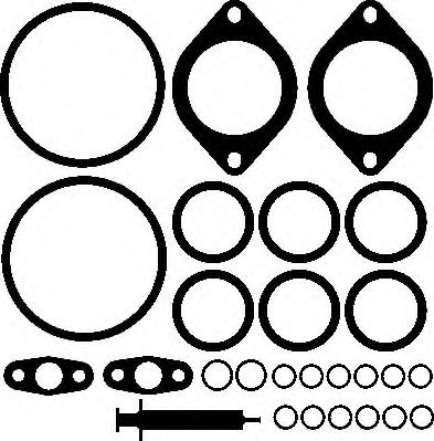 Set montaj, turbocompresor BMW Seria 5 (E60) (2003 - 2010) ELRING 298.900 piesa NOUA