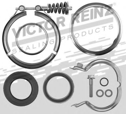 Set montaj, turbocompresor BMW Seria 7 (E65, E66, E67) (2001 - 2009) VICTOR REINZ 04-10213-01 piesa NOUA