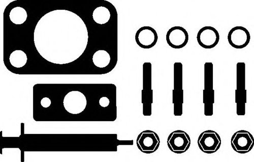 Set montaj, turbocompresor CITROEN C4 Cupe (LA) (2004 - 2011) ELRING 714.600 piesa NOUA