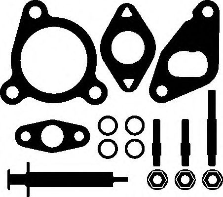 Set montaj, turbocompresor FIAT DOBLO Cargo (223) (2000 - 2016) ELRING 716.760 piesa NOUA