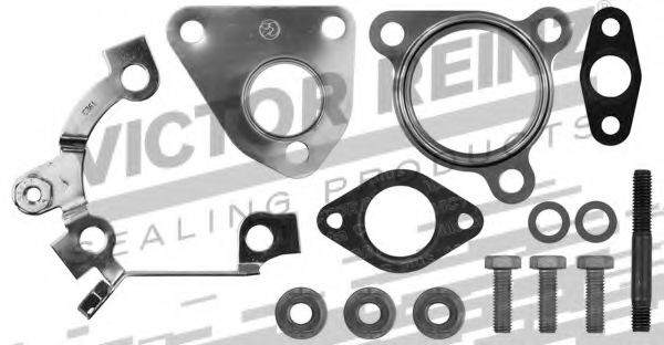 Set montaj, turbocompresor FIAT GRANDE PUNTO (199) (2005 - 2016) VICTOR REINZ 04-10184-01 piesa NOUA