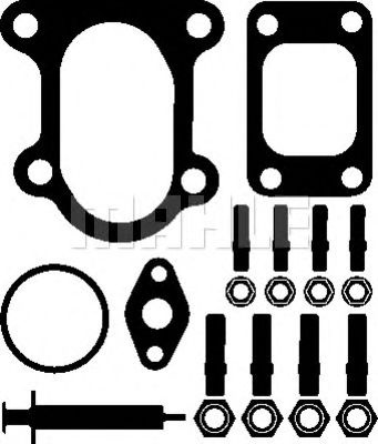 Set montaj, turbocompresor MERCEDES VARIO platou / sasiu (1996 - 2016) MAHLE ORIGINAL 001 TA 14934 000 piesa NOUA