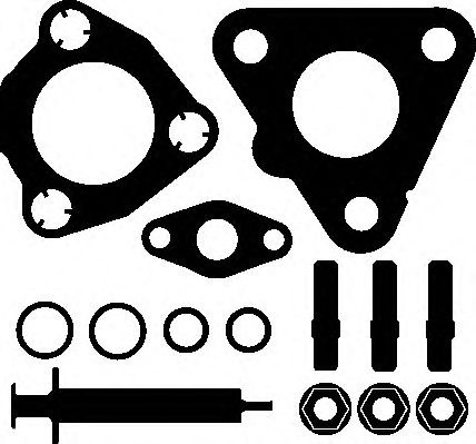 Set montaj, turbocompresor OPEL CORSA C (F08, F68) (2000 - 2009) ELRING 790.190 piesa NOUA