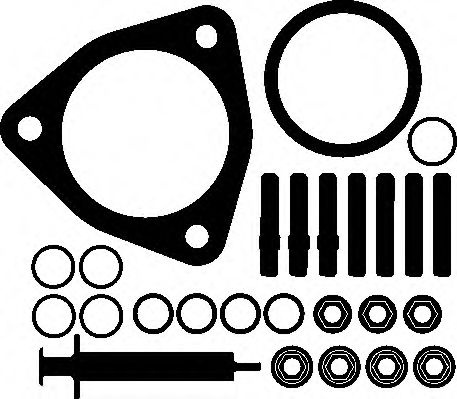 Set montaj, turbocompresor PEUGEOT 308 (4A, 4C) (2007 - 2016) ELRING 376.340 piesa NOUA