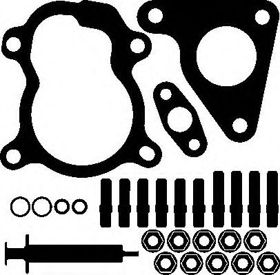 Set montaj, turbocompresor RENAULT MASTER II caroserie (FD) (1998 - 2010) ELRING 715.350 piesa NOUA