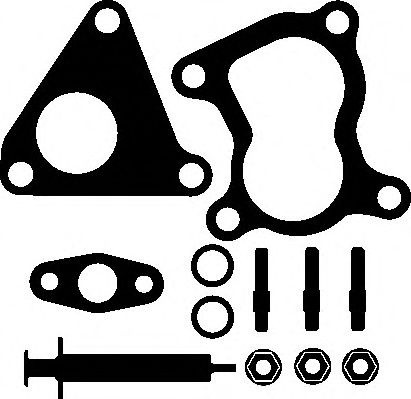 Set montaj, turbocompresor RENAULT MEGANE II (BM0/1, CM0/1) (2002 - 2011) ELRING 714.860 piesa NOUA