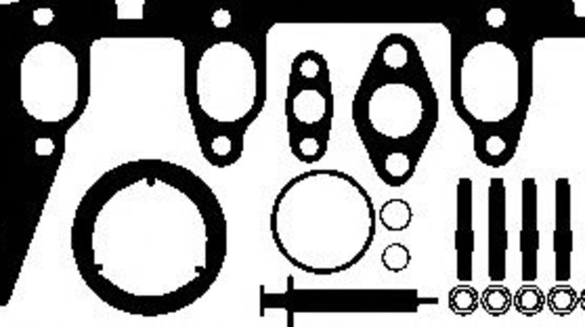 Set montaj, turbocompresor SEAT IBIZA V (6J5, 6P1) (2008 - 2016) ELRING 196.390 piesa NOUA
