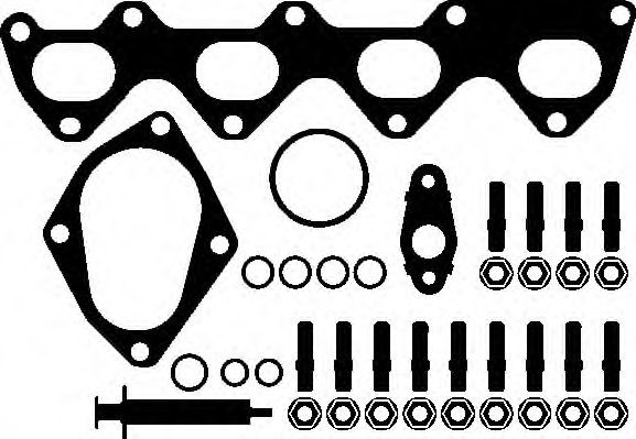 Set montaj, turbocompresor SKODA FABIA II (2006 - 2014) ELRING 240.050 piesa NOUA