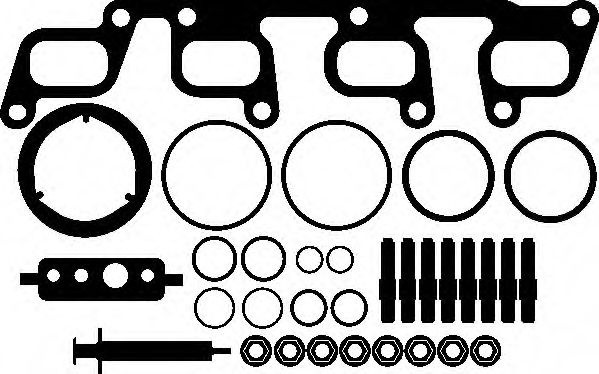 Set montaj, turbocompresor SKODA RAPID Spaceback (NH1) (2012 - 2016) ELRING 232.830 piesa NOUA