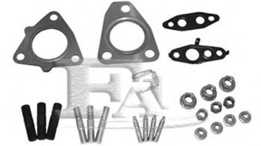 Set montaj, turbocompresor TOYOTA COROLLA (CDE12, ZZE12, NDE12, ZDE12) (2001 - 2007) FA1 KT770020 piesa NOUA