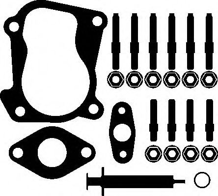 Set montaj, turbocompresor VW FOX (5Z1, 5Z3) (2003 - 2016) ELRING 196.620 piesa NOUA