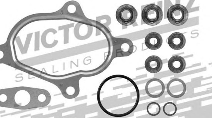 Set montaj, turbocompresor VW LT II platou / sasiu (2DC, 2DF, 2DG, 2DL, 2DM) (1996 - 2006) VICTOR REINZ 04-10028-01 piesa NOUA