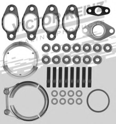 Set montaj, turbocompresor VW PASSAT (3C2) (2005 - 2010) VICTOR REINZ 04-10018-01 piesa NOUA