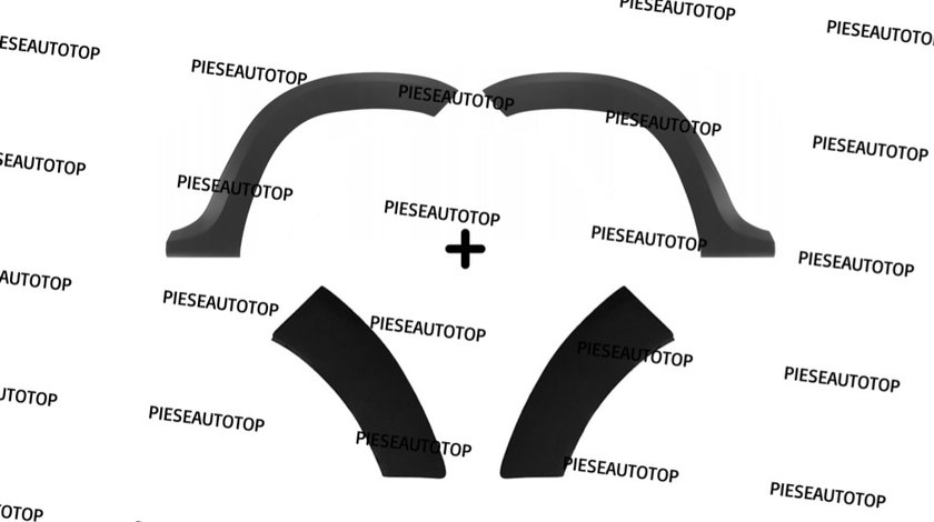 Set ornamente protectie aripa spate bara spate Dacia Duster 2010-2017 NOU (4 PIESE)