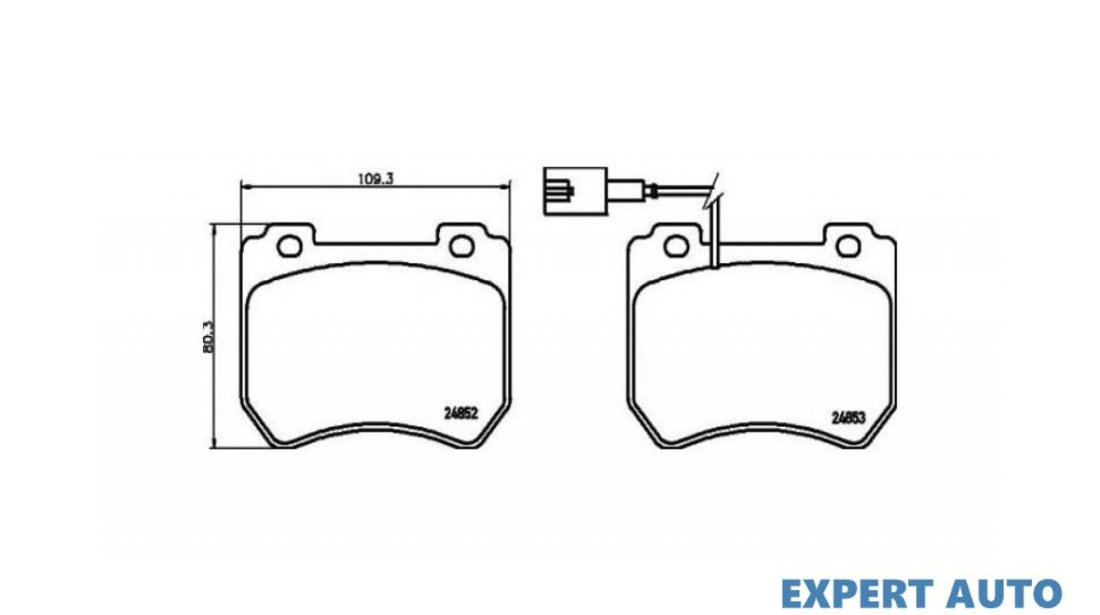 Set placute de frana Alfa Romeo BRERA (939) 2006-2016 #2 0986494402