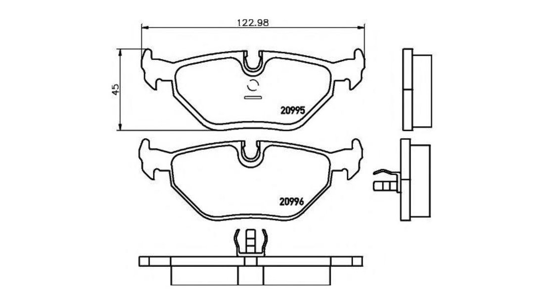 Set placute de frana BMW 5 (E34) 1987-1995 #2 026500