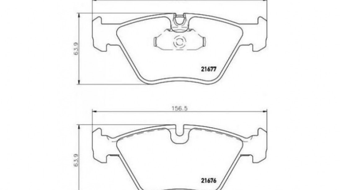 Set placute de frana BMW 5 (E39) 1995-2003 #2 027015