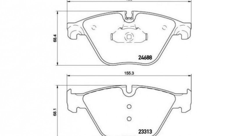 Set placute de frana BMW 5 (F10, F18) 2009-2016 #2 085720